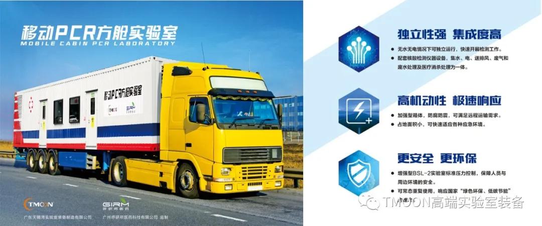 移動PCR方艙實驗室 ——可重復利用的安全實驗室